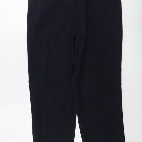 Marks and Spencer Womens Blue Polyester Carrot Trousers Size 16 L26 in Regular