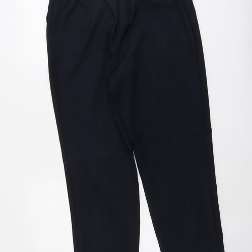 Marks and Spencer Womens Blue Polyester Carrot Trousers Size 16 L26 in Regular