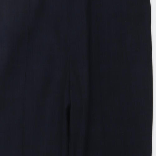 Marks and Spencer Womens Blue Polyester Carrot Trousers Size 16 L26 in Regular