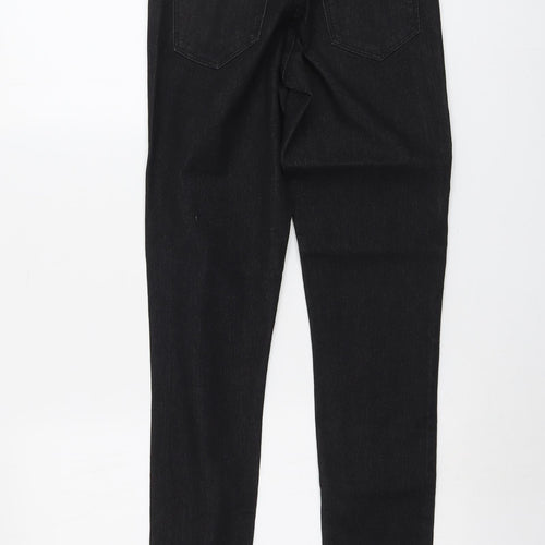 Janina Womens Black Cotton Skinny Jeans Size 8 L31 in Regular Button