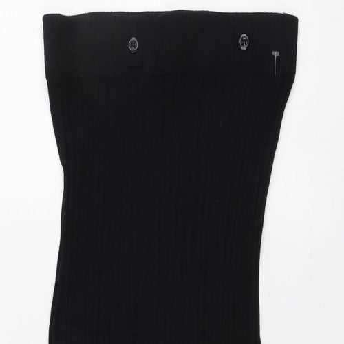 Marks and Spencer Womens Black Viscose Bandage Skirt Size 10