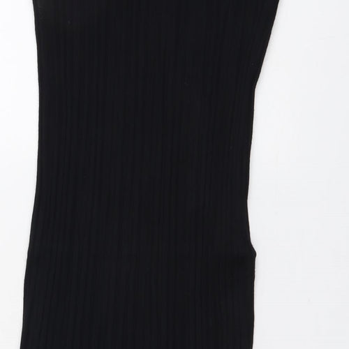 Marks and Spencer Womens Black Viscose Bandage Skirt Size 10