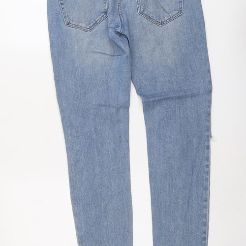 NEXT Mens Blue Cotton Skinny Jeans Size 28 in L31 in Regular Button
