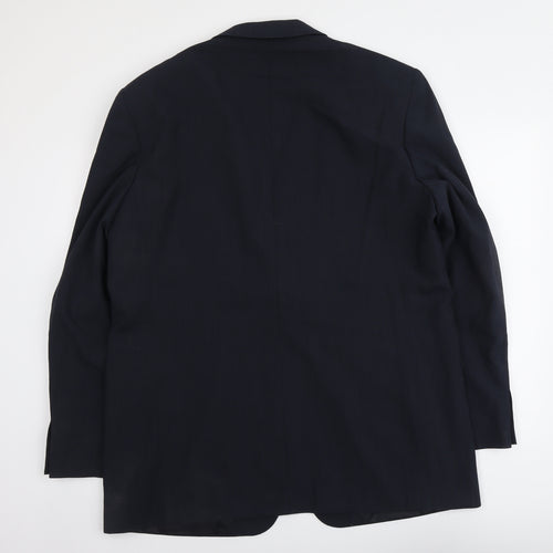 Marks and Spencer Mens Blue Polyacrylate Fibre Jacket Suit Jacket Size L Regular