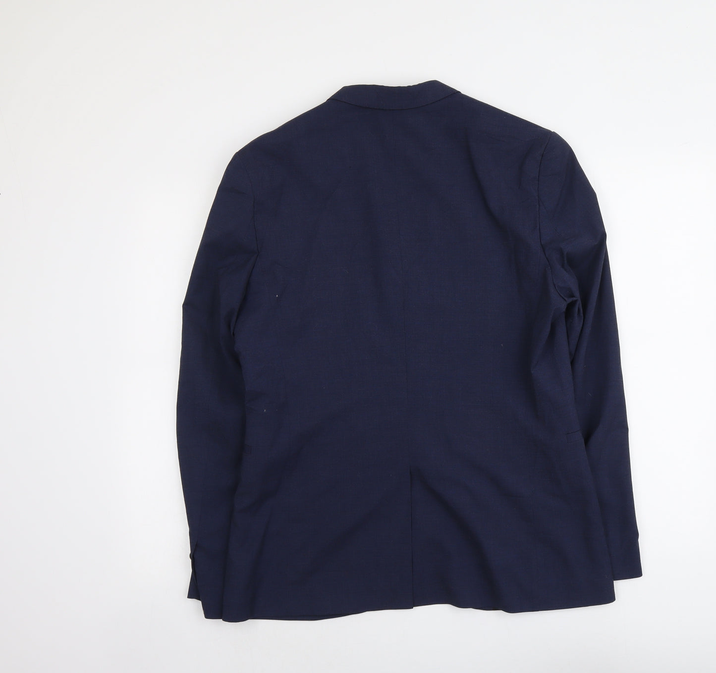 H&M Mens Blue Polyester Jacket Suit Jacket Size M Regular