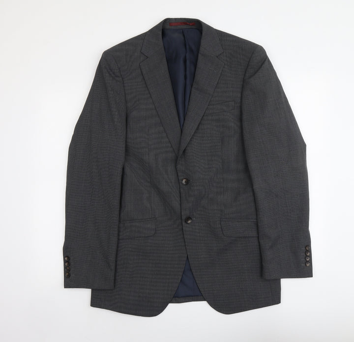 Marks and Spencer Mens Grey Wool Jacket Suit Jacket Size M Regular