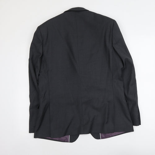 Red Herring Mens Grey Polyester Jacket Suit Jacket Size M Regular