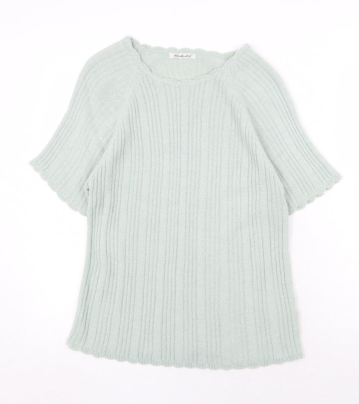 Berketex Womens Green Round Neck Acrylic Pullover Jumper Size 14