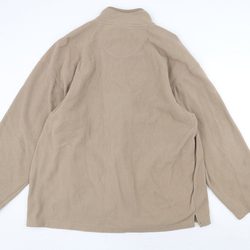 JERZEES Womens Beige Jacket Size 2XL Zip