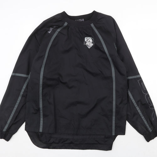 BLK Mens Black Polyester Pullover Sweatshirt Size M