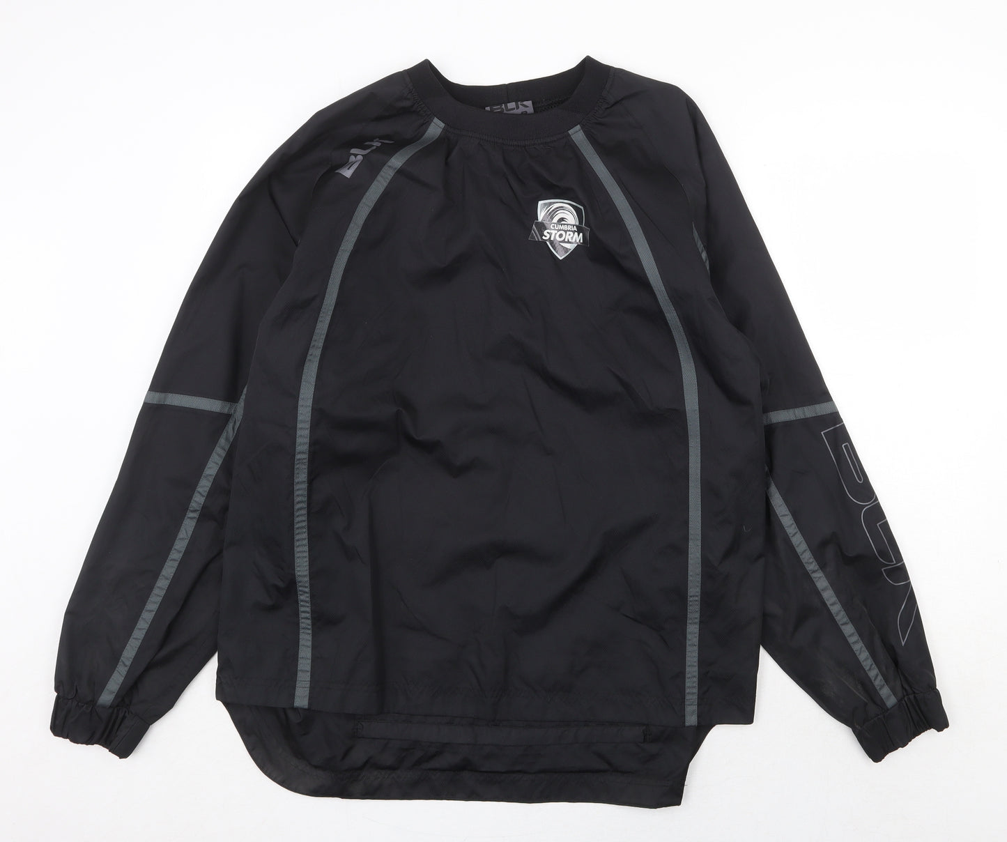 BLK Mens Black Polyester Pullover Sweatshirt Size M