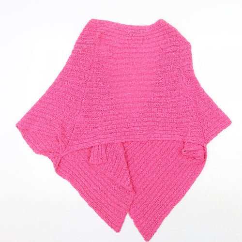Casamia Womens Pink V-Neck Cotton Cardigan Jumper One Size