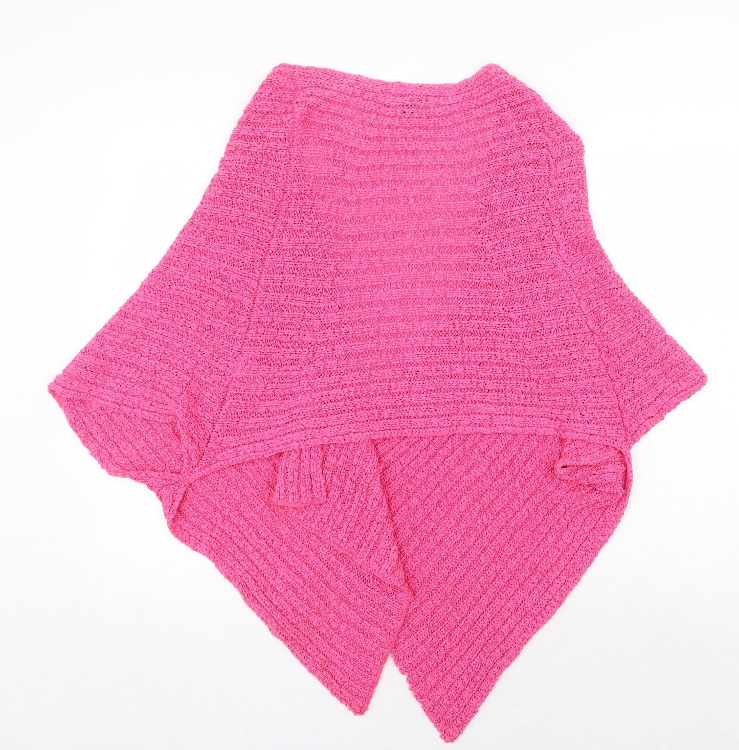 Casamia Womens Pink V-Neck Cotton Cardigan Jumper One Size