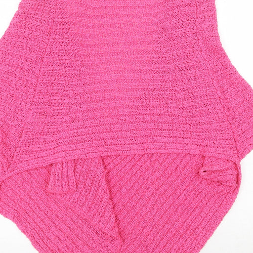 Casamia Womens Pink V-Neck Cotton Cardigan Jumper One Size