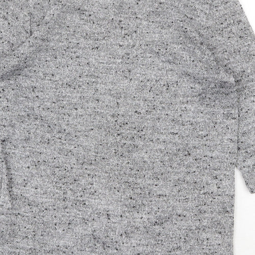 New Look Womens Grey Boat Neck Polyester Pullover Jumper Size 8