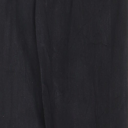 Topshop Womens Black Cotton Skinny Jeans Size 26 in Regular Zip