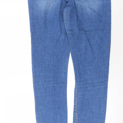 ASOS Womens Blue Cotton Skinny Jeans Size 28 in Regular Zip