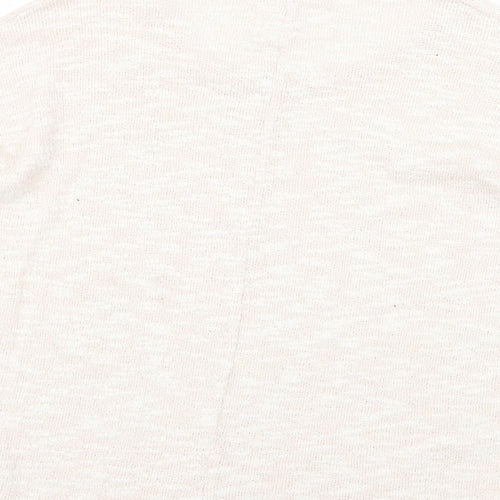 New Look Womens Beige Round Neck Cotton Pullover Jumper Size 8