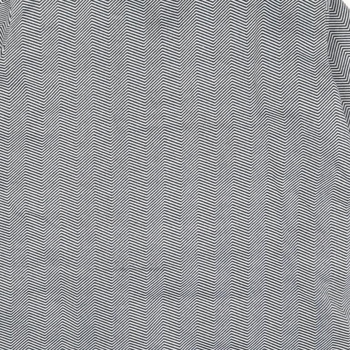 Anne De Lancay Womens Grey Geometric Jacket Size 10 Button
