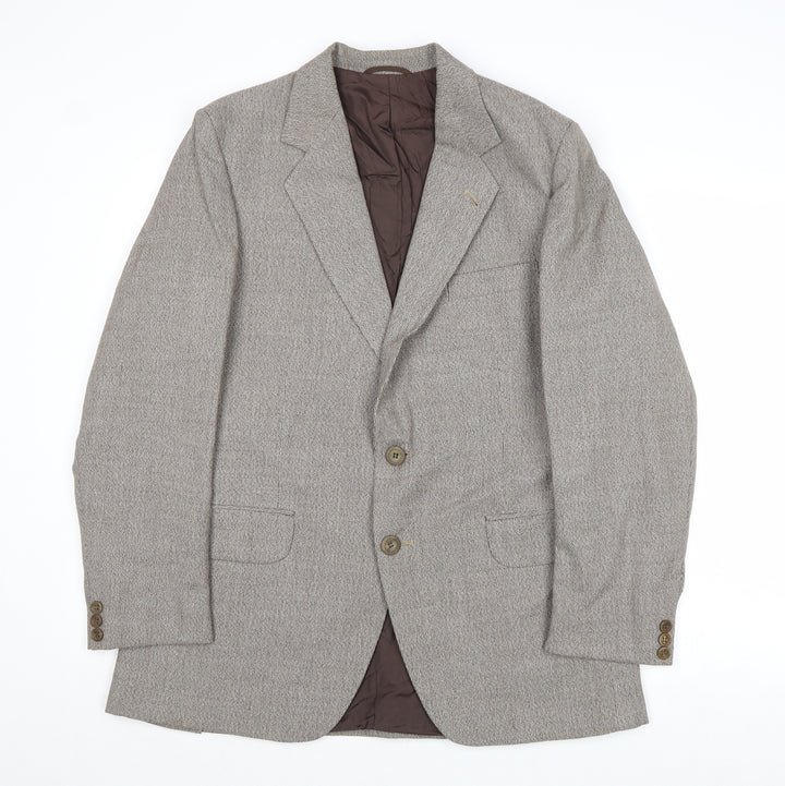 Eural Tergal Mens Brown Polyester Jacket Blazer Size 38 Regular