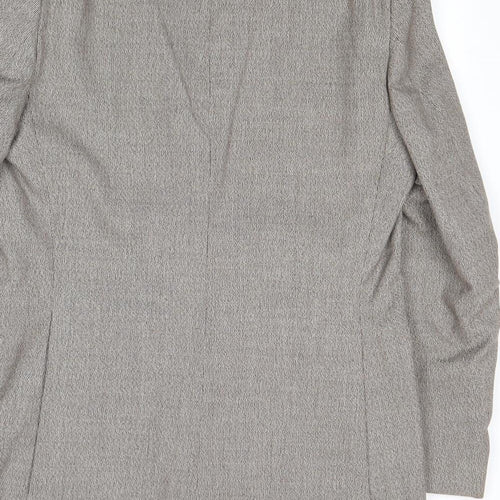 Eural Tergal Mens Brown Polyester Jacket Blazer Size 38 Regular