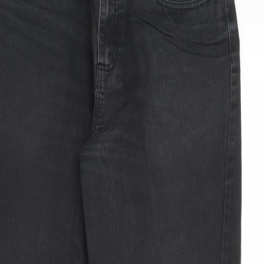 Atlantic Bay Mens Black Cotton Straight Jeans Size 32 in Regular Zip