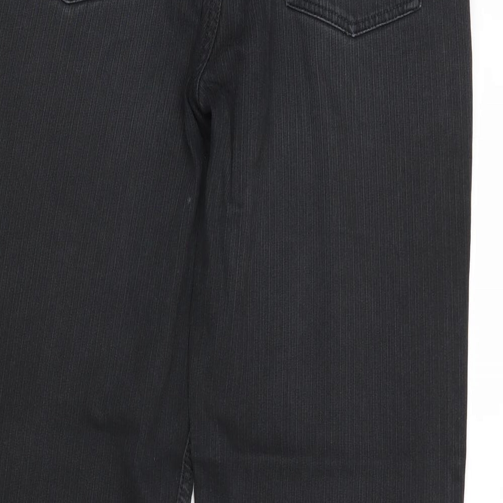 Atlantic Bay Mens Black Cotton Straight Jeans Size 32 in Regular Zip