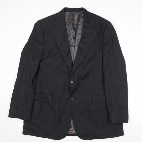 Marks and Mens Grey Wool Jacket Suit Jacket Size 44 Regular