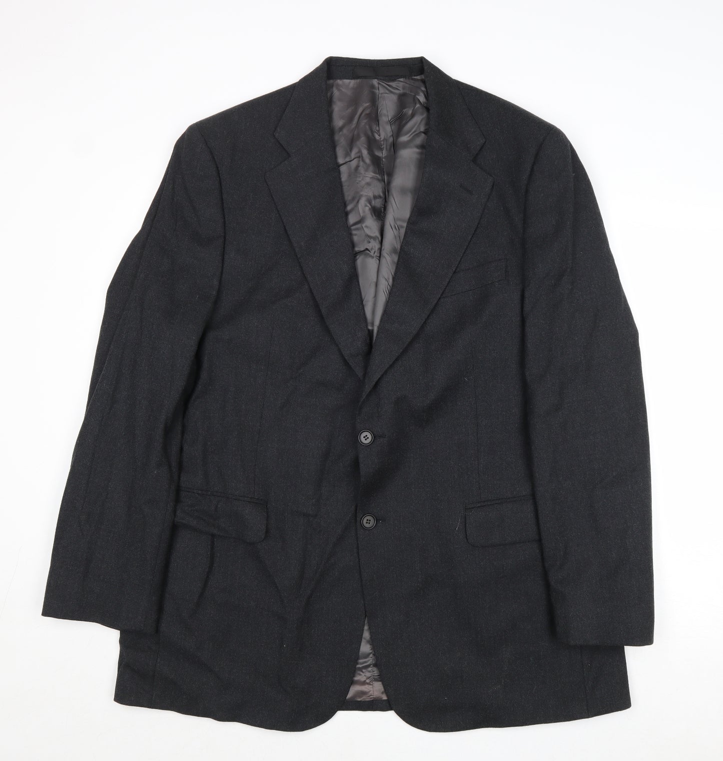 Marks and Mens Grey Wool Jacket Suit Jacket Size 44 Regular