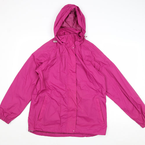 Neutral Territory Womens Pink Windbreaker Jacket Size S Zip
