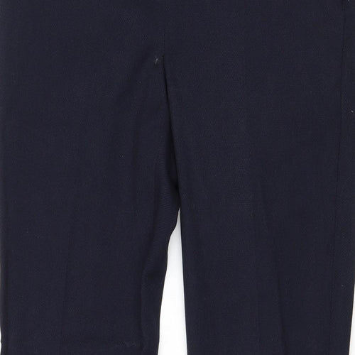 NEXY Womens Blue Polyester Dress Pants Trousers Size 8 Regular Zip
