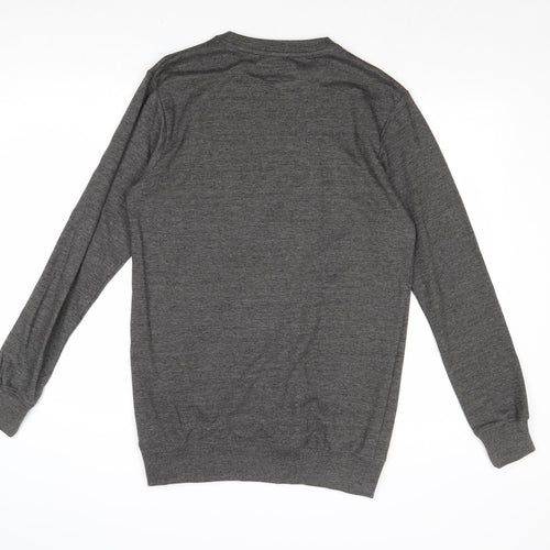 Boohoo Mens Grey Polyester Pullover Sweatshirt Size M