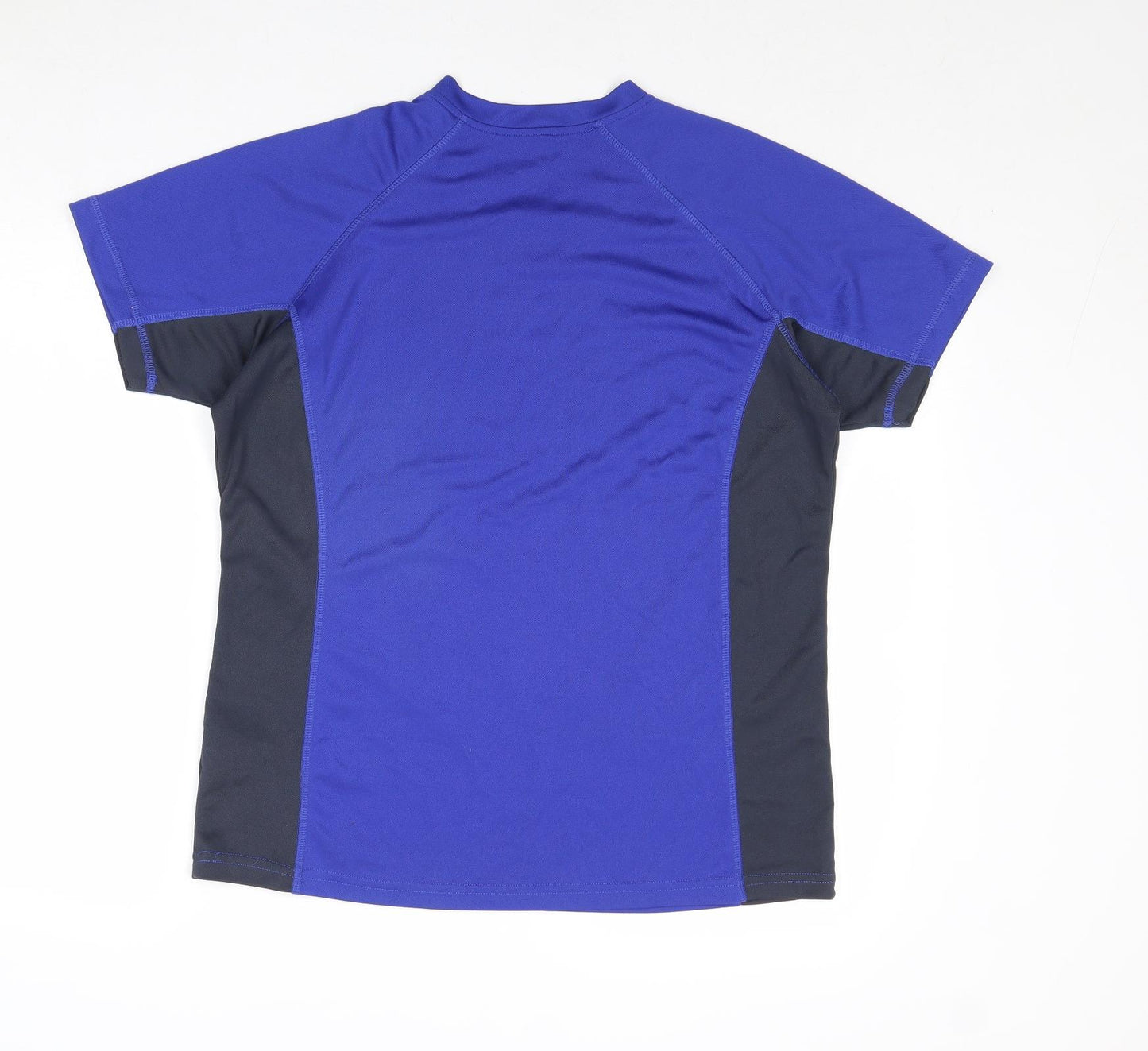 Gelert Womens Blue Colourblock Polyester Basic T-Shirt Size 18 V-Neck Pullover