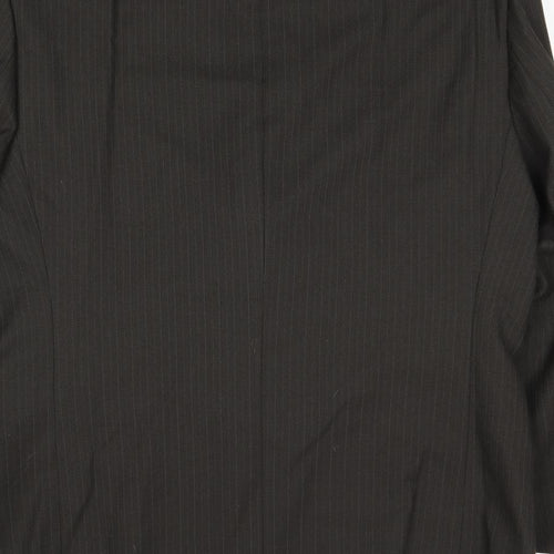 Debenhams Mens Brown Striped Wool Jacket Suit Jacket Size 42 Regular