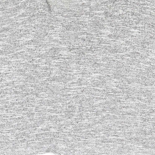 New Look Womens Grey Round Neck Viscose Pullover Jumper Size 8 - Cold Shoulder