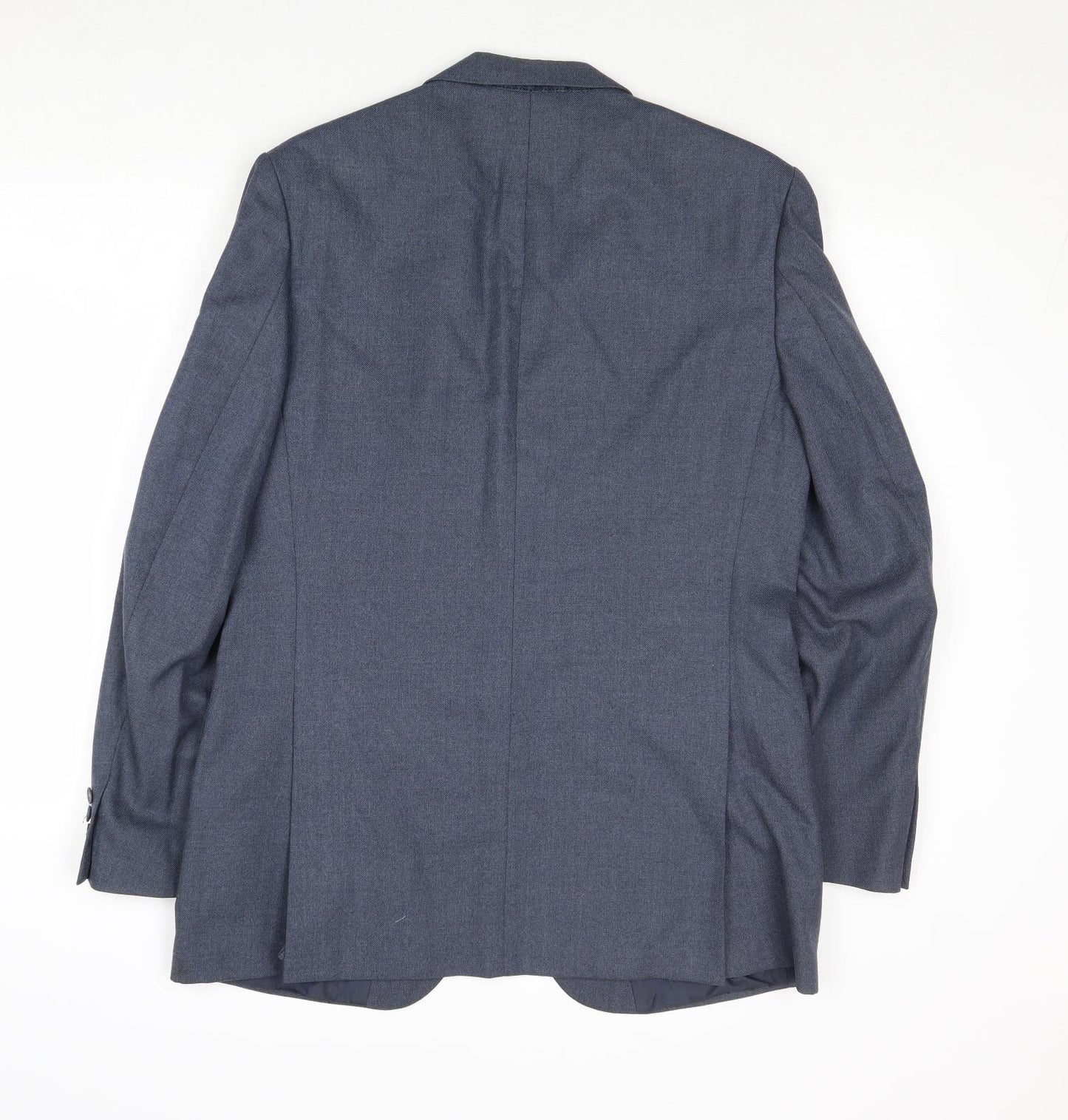 St Michael Mens Blue Wool Jacket Suit Jacket Size 40 Regular