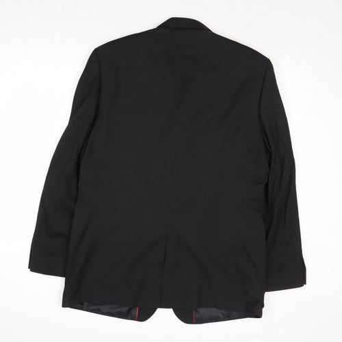 Butler & Webb Mens Black Polyester Jacket Suit Jacket Size 42 Regular