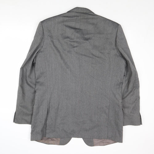 St Michael Mens Grey Wool Jacket Suit Jacket Size 44 Regular