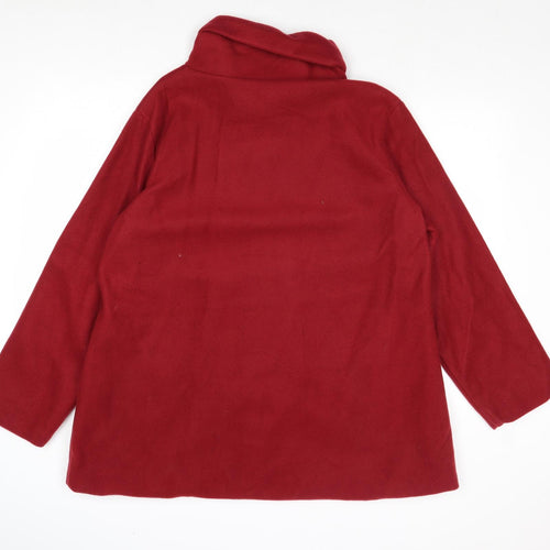 Gabriella Vicenza Womens Red Jacket Size 16 Button