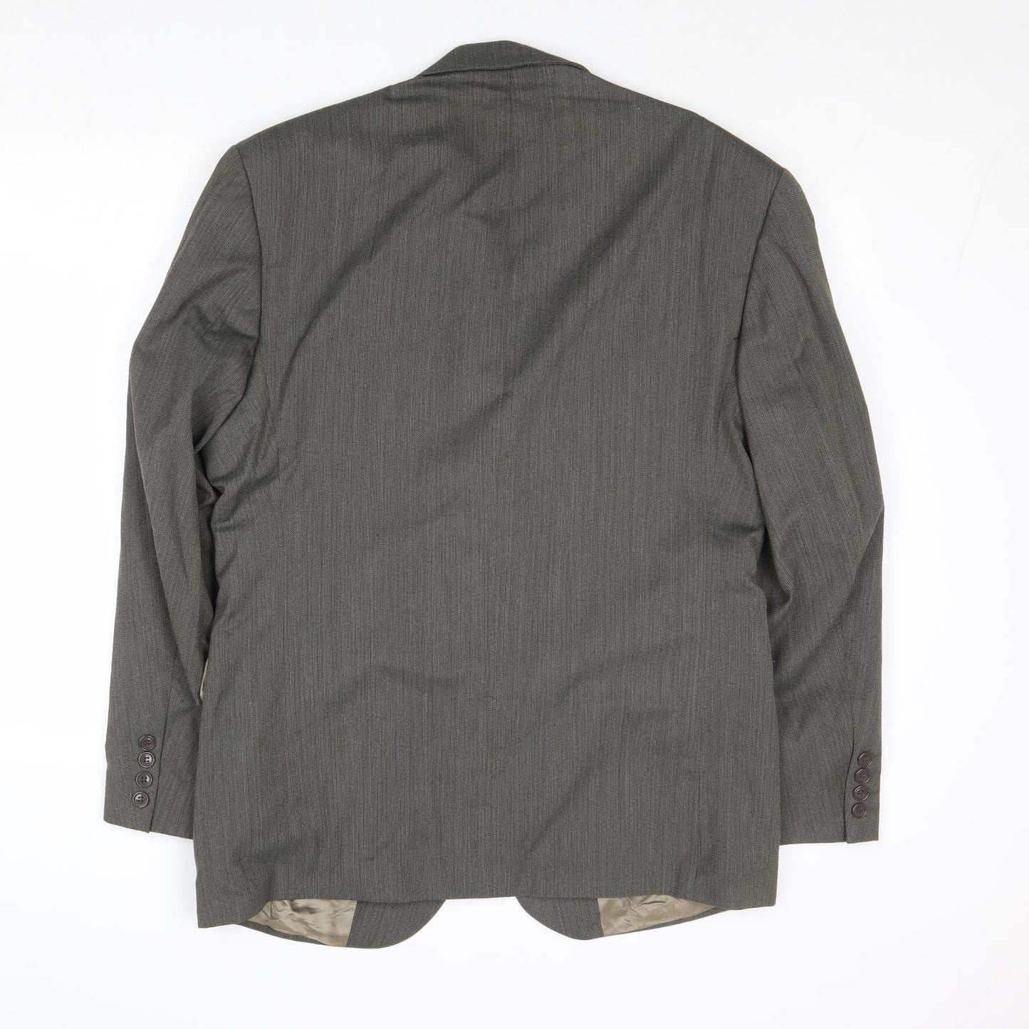 Hugo James Mens Grey Wool Jacket Suit Jacket Size 40 Regular