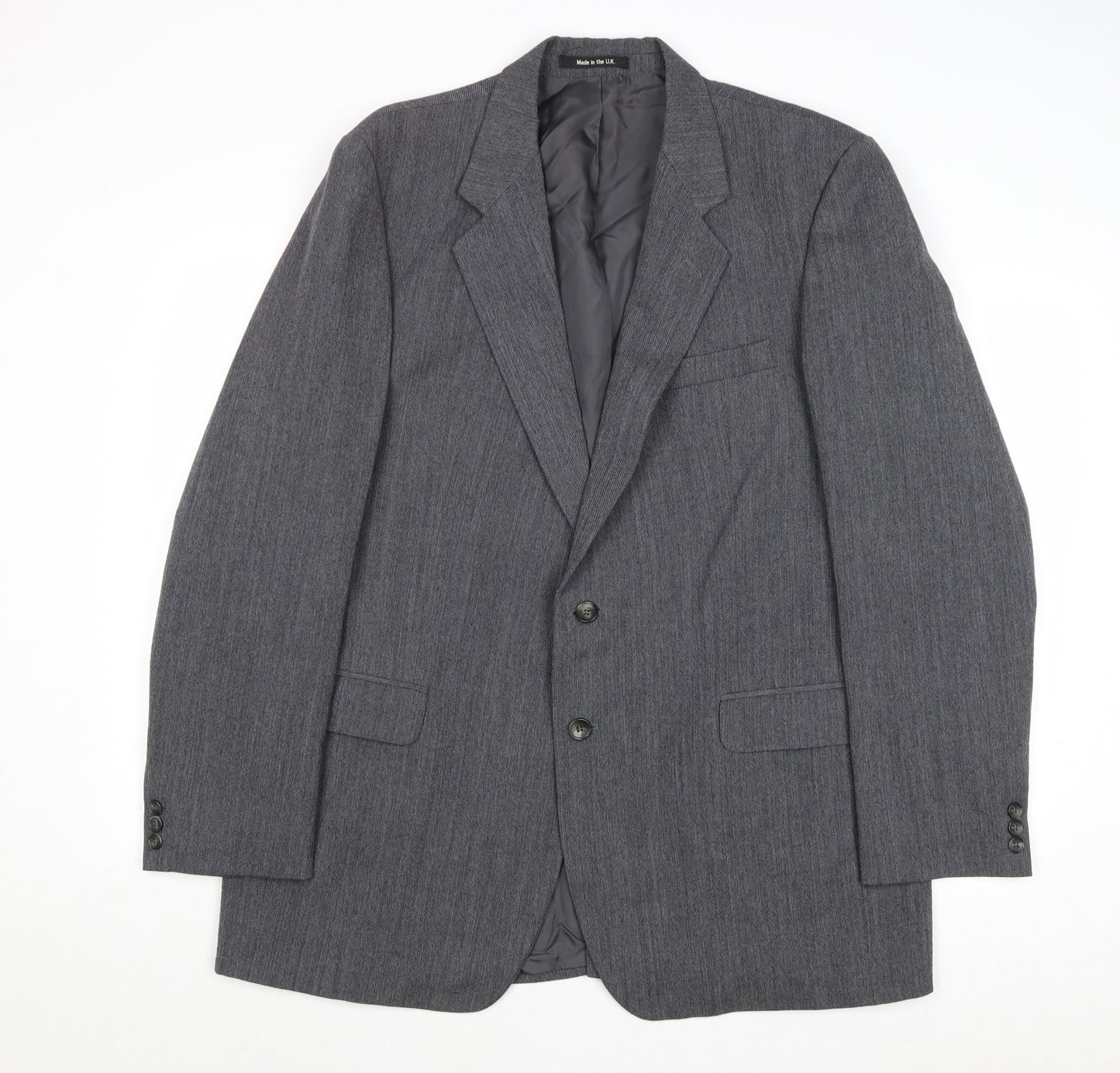 St Michael Mens Grey Polyester Jacket Suit Jacket Size 44 Regular