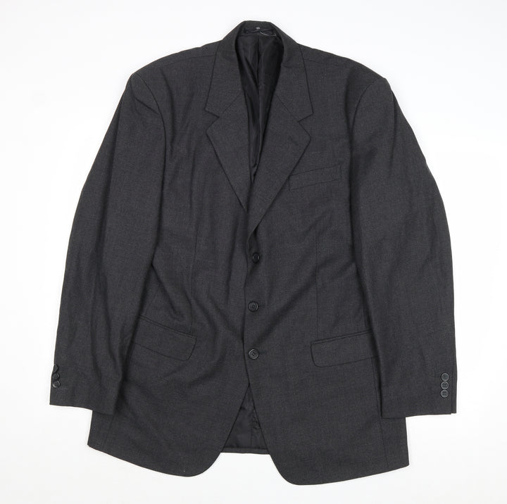 James Barry Mens Grey Wool Jacket Suit Jacket Size 42 Regular