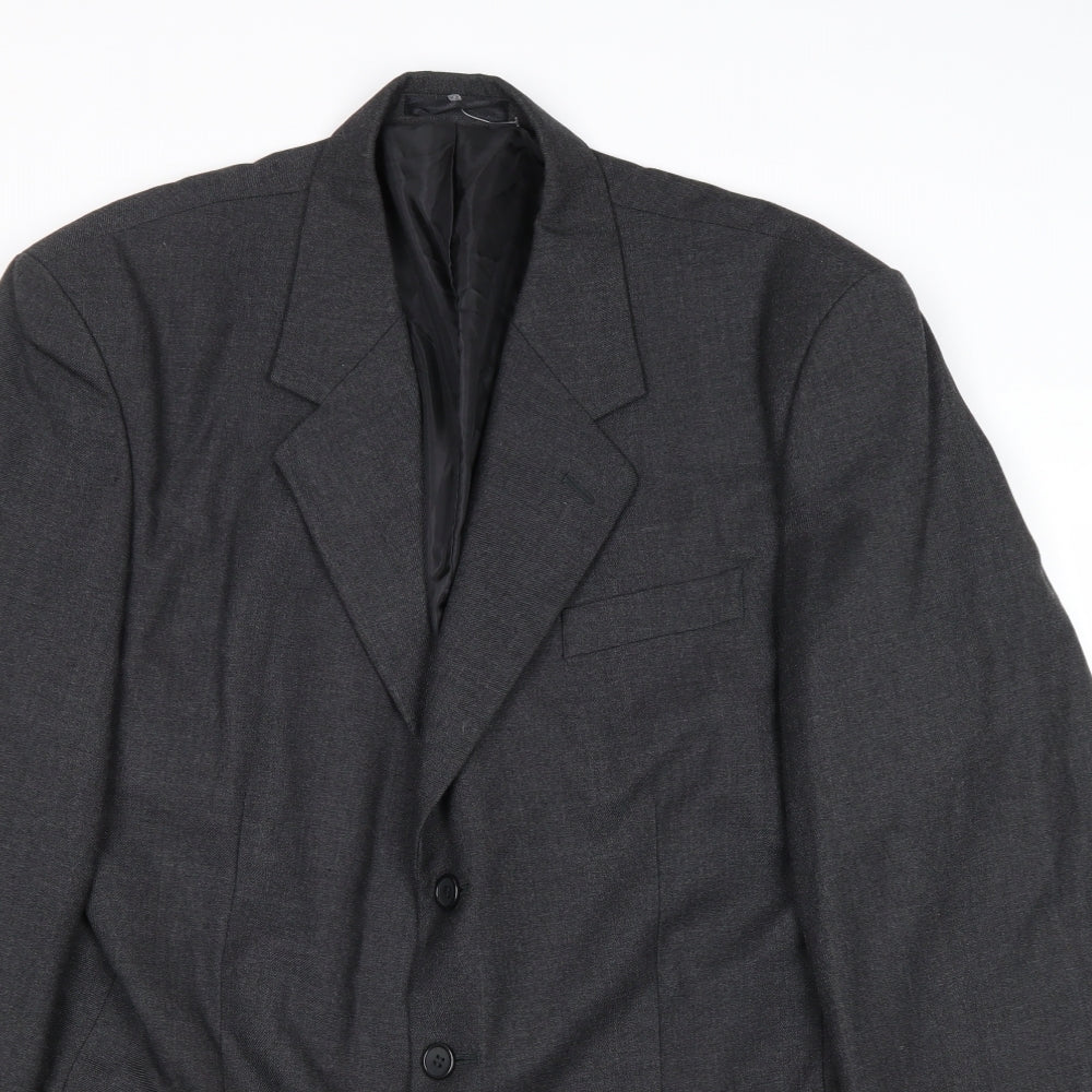 James Barry Mens Grey Wool Jacket Suit Jacket Size 42 Regular