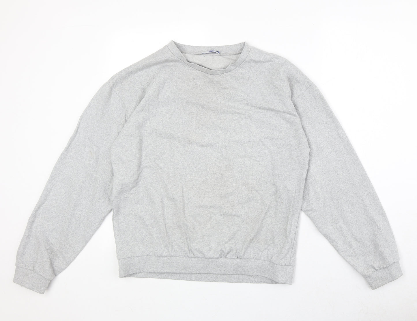 Jetty Womens Grey Cotton Pullover Sweatshirt Size M Pullover