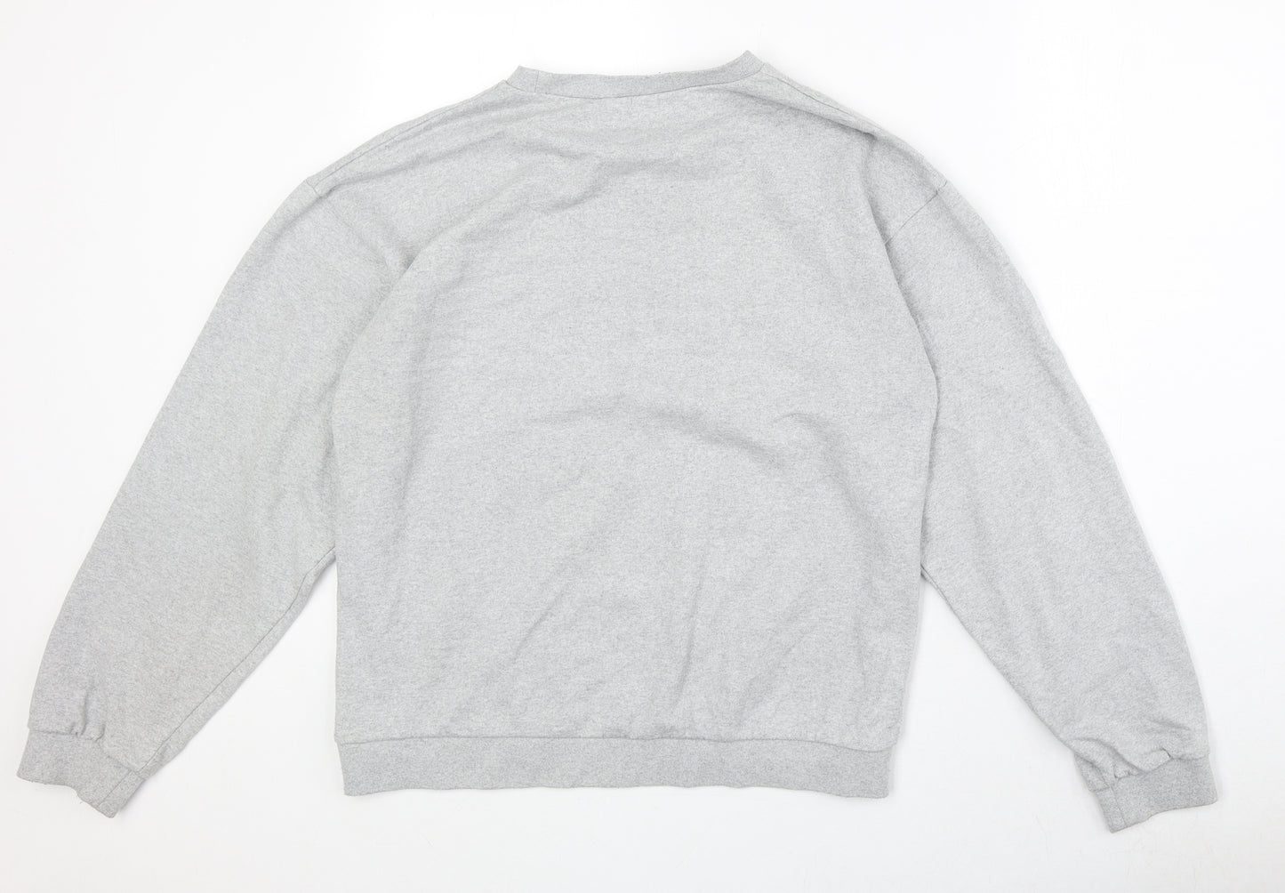 Jetty Womens Grey Cotton Pullover Sweatshirt Size M Pullover