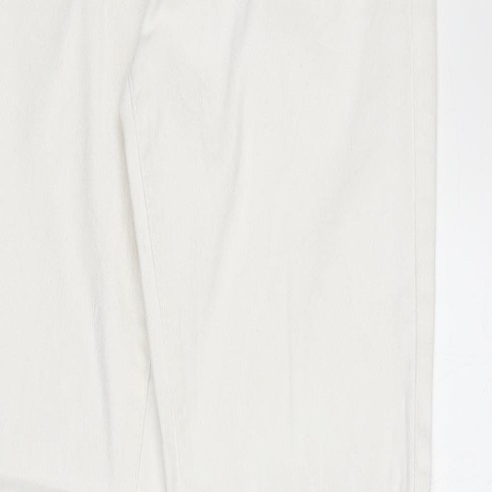 ASOS Womens White Cotton Skinny Jeans Size 8 Regular Zip