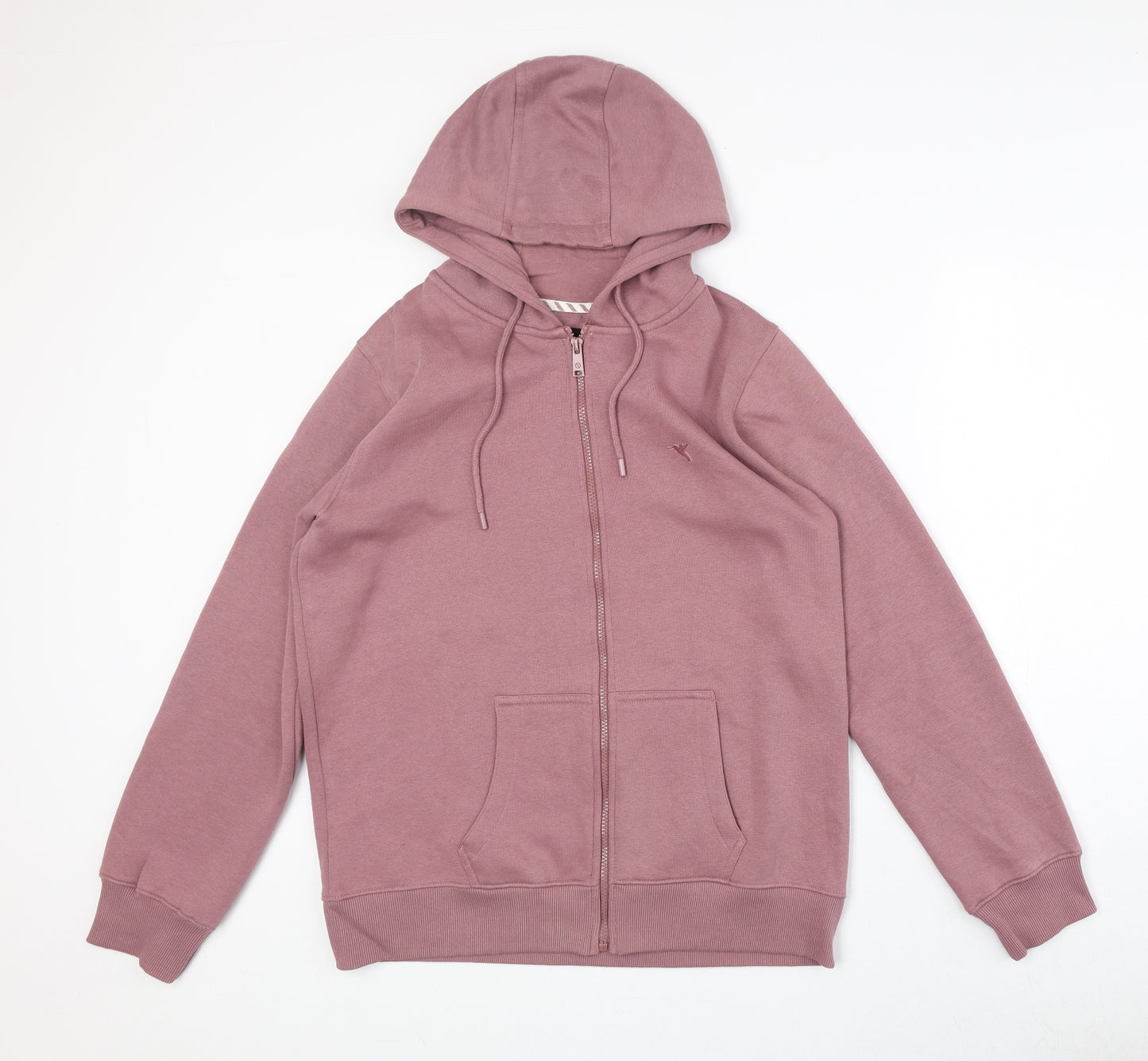 Rng Womens Pink Cotton Full Zip Hoodie Size 16 Zip