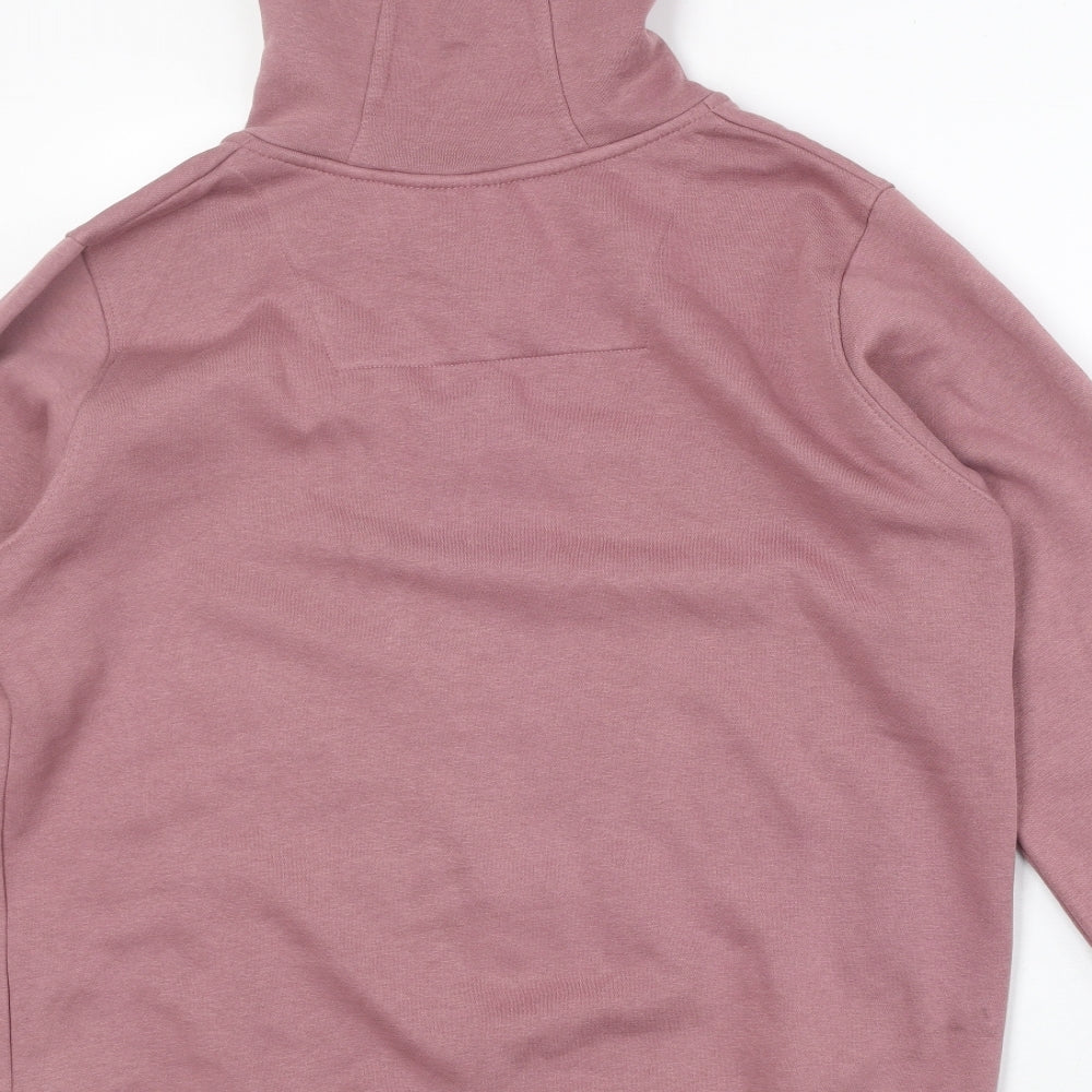 Rng Womens Pink Cotton Full Zip Hoodie Size 16 Zip