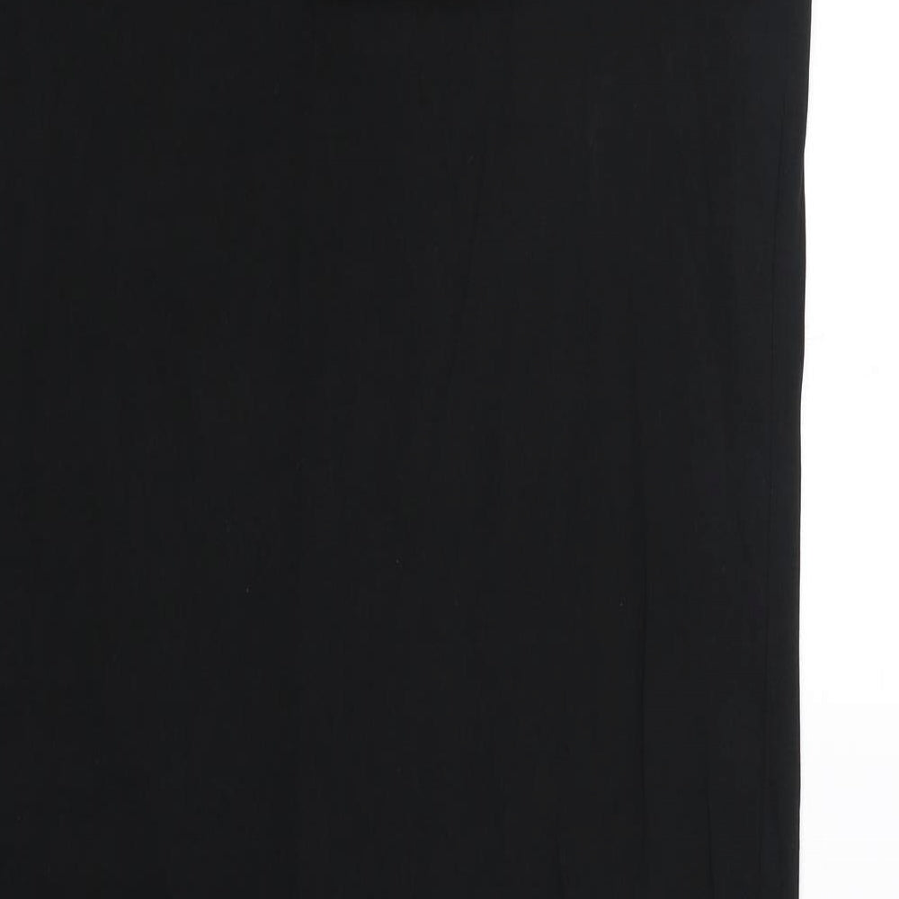 ASOS Womens Black 100% Cotton T-Shirt Dress Size 12 Round Neck Pullover