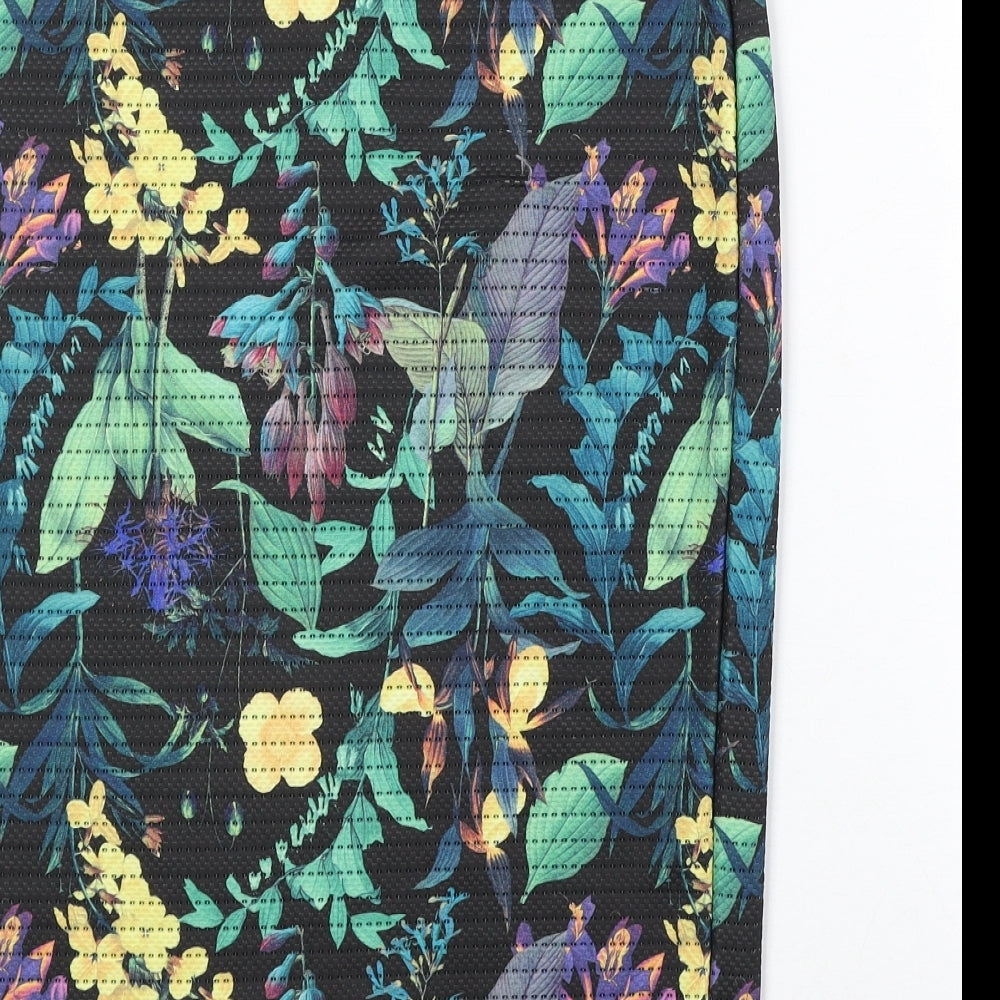 NEXT Womens Multicoloured Floral Polyester Straight & Pencil Skirt Size 14
